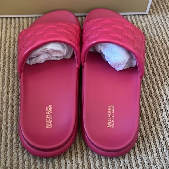 NWT Michael Kors Finnie slides sandals 7 - Picture 5 of 7